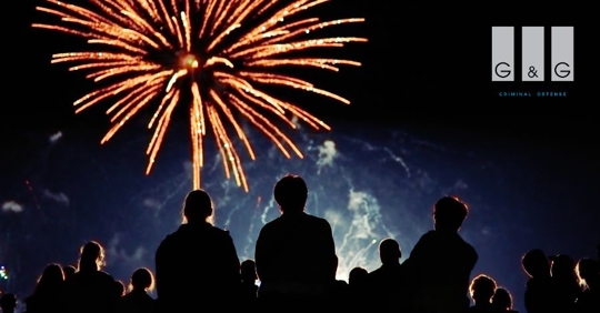 people watching fireworks
