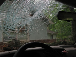 cracked windshield
